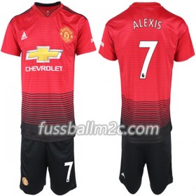 Fußballtrikots Manchester United Alexis Sanchez 7 Kinder Heim Trikotsatz 2018-2019